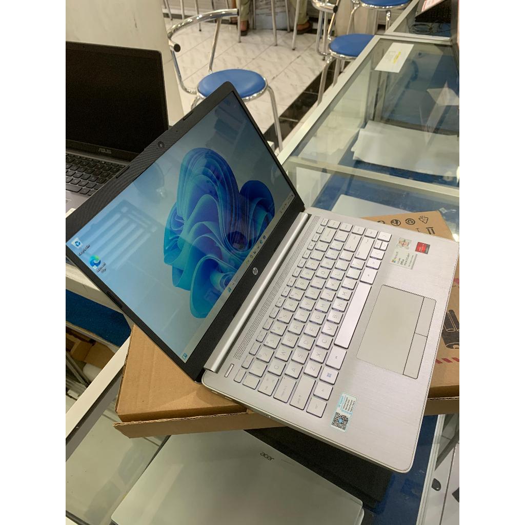 HP 14s-DK1524AU AMD Athton silver ram 4GB/ssd 512GB layar 14"in NEW BERGARANSI MURAH