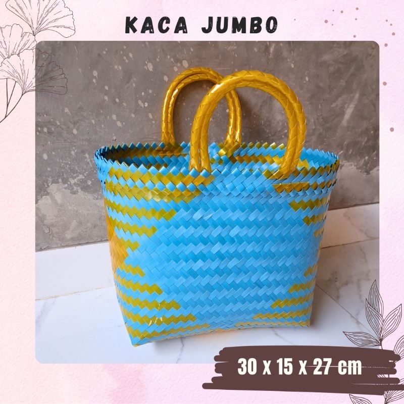 TAS ANYAMAN NGAWI Kaca Jumbo / Tas Sembako Belanja Pasar