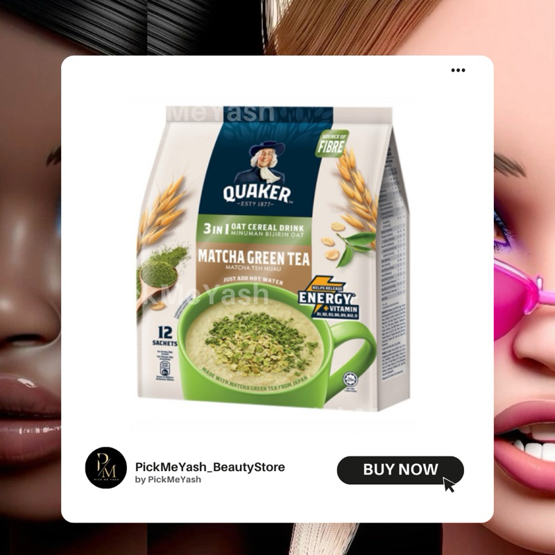 

QUAKER 3 in 1 MATCHA GREEN TEA