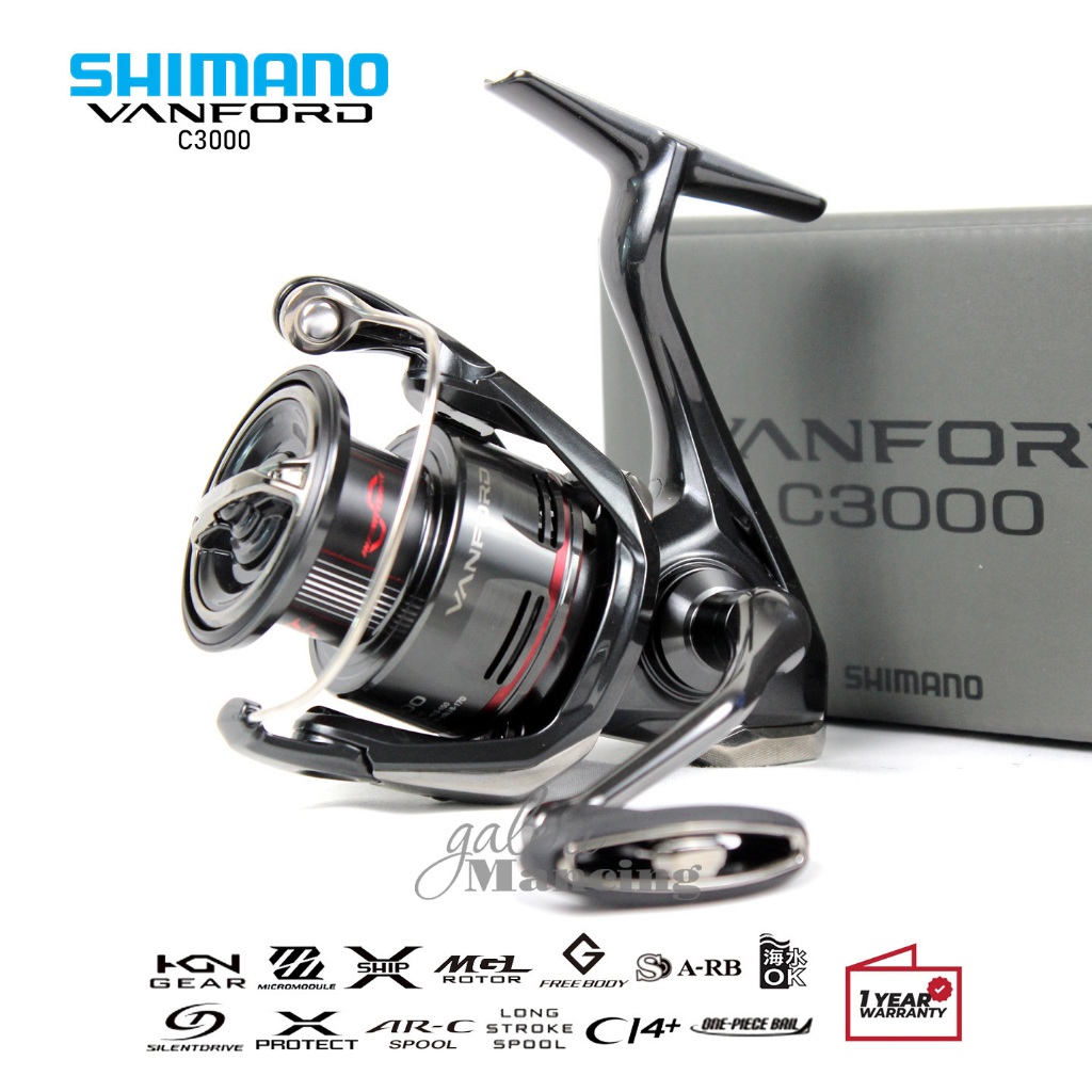 Reel Shimano VANFORD NEW 2024 500 || 2500HG || C3000 || C3000XG GARANSI RESMI SHIMANO 1 TAHUN