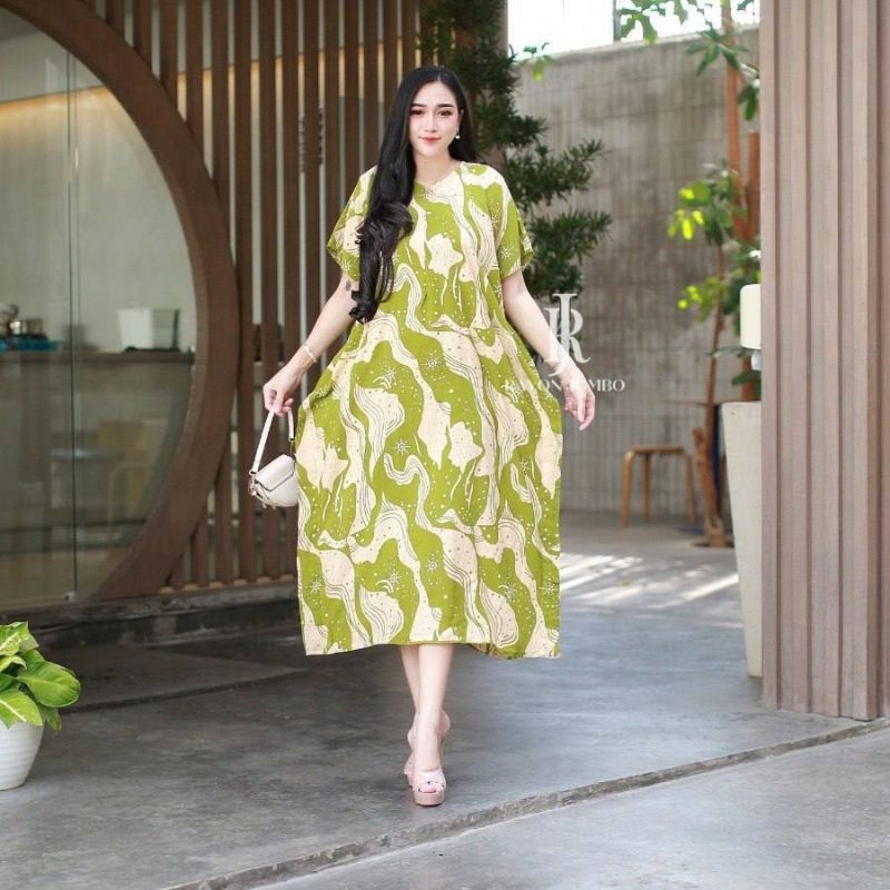 Rayon Jumbo - Mitha Daster Lowo Marmer LD 140 Busui Bahan Rayon Batik Homedress simple Mewah Elegan