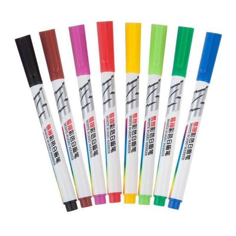 

[SET 8 WARNA] SPIDOL WHITE BOARD 8 WARNA / WHITEBOARD MARKER 8 COLOR / SPIDOL PAPAN TULIS KECIL AWMY2301