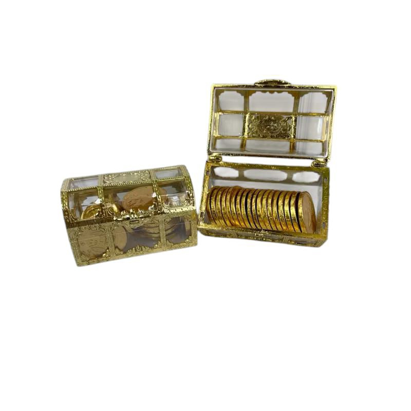 

Coklat koin peti harta karun isi kurleb 18 pcs berat kurleb 60gr