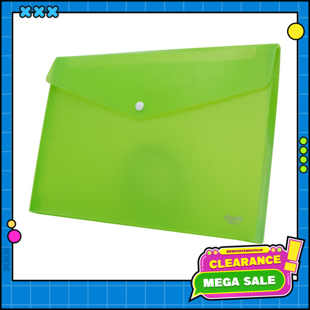 

Bantex Poly Wallet Case A4 (2 Divider) Grass Green 8013 15