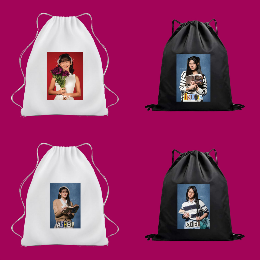 Tas Serut JKT48 - Tas Ransel Sekolah JKT 48 Wota Tas Stringbag Viral Remaja
