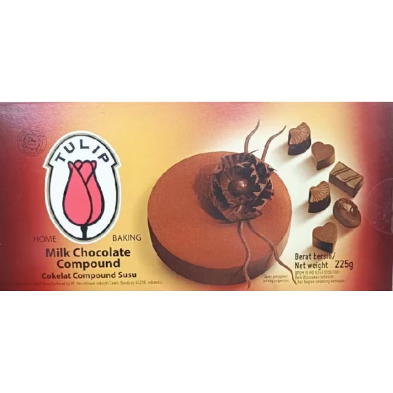 

Tulip Chocolate Compound 225 Gr (Dark Choco|Milk Choco)