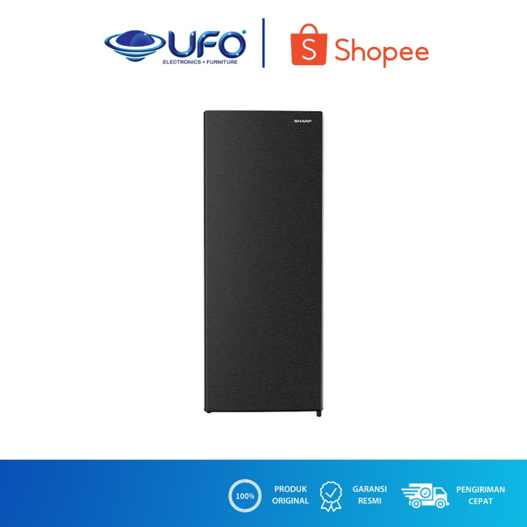 SHARP KULKAS  STANDING FREEZER 185 LITER 8 RAK FJM198AHS