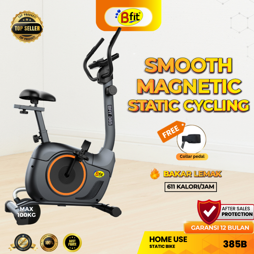 (BALIKPAPAN) Sepeda Statis BFIT 385B Exercise Bike Sepeda Olahraga Cardio Murah Portable