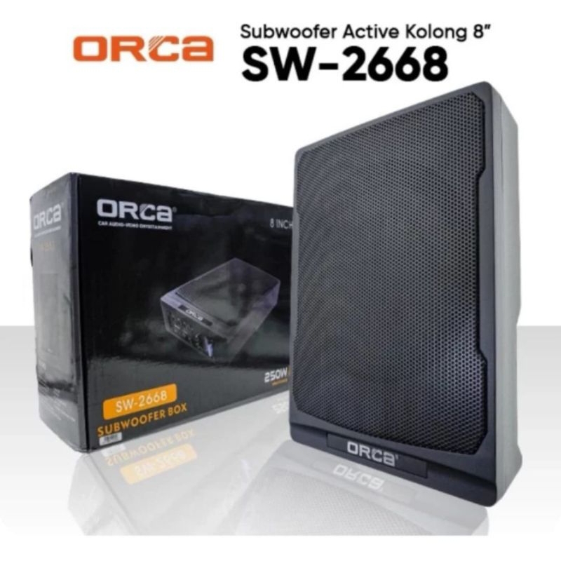 SUBWOOFER KOLONG AKTIF 7 INCH ORCA SW-2668 / SUBWOOFER KOLONG AKTIF ORCA / SUBWOOFER SLIM AKTIF
