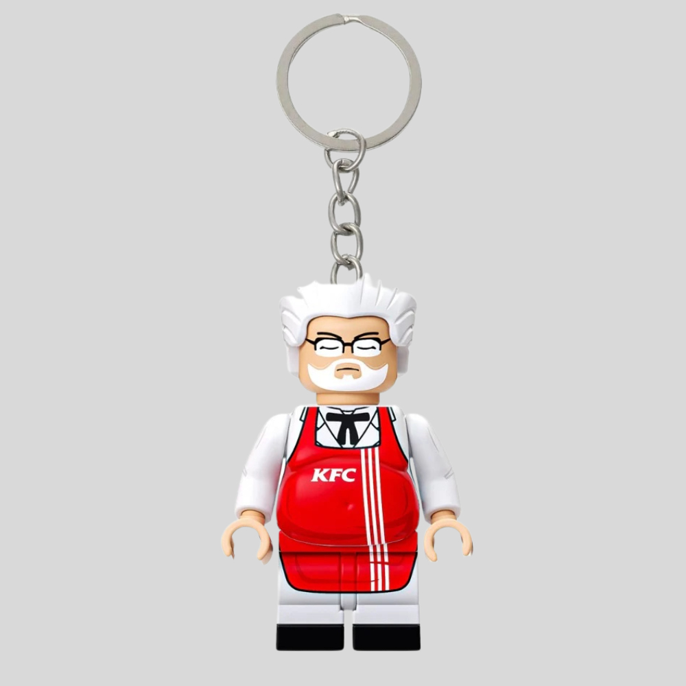 Fat KFC LEGO Keychain | Gantungan Kunci LEGO Fat KFC | Restaurant Series