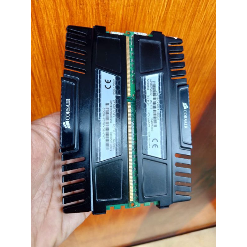 RAM GAMING CORSAIR 16GB DDR3 dual chanel ✓ 8GB x 2 keping