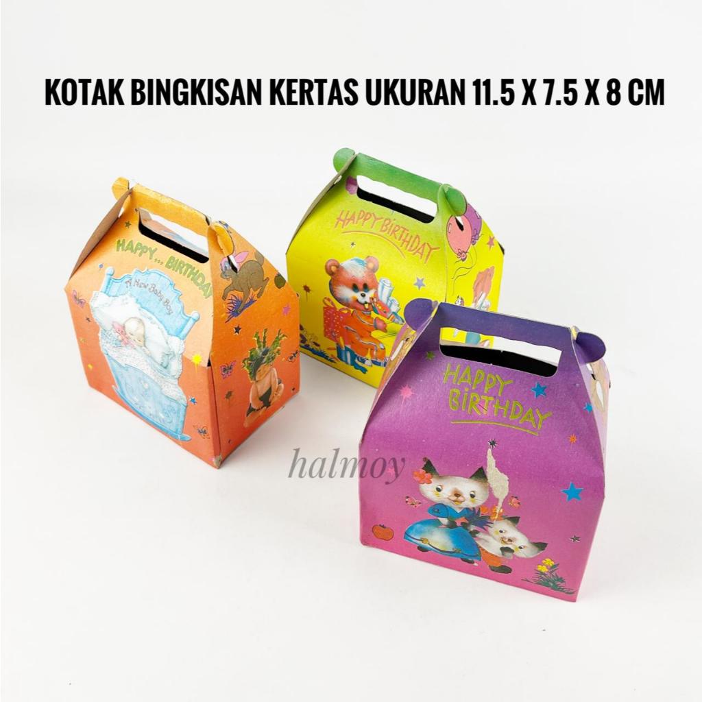 

KOTAK BINGKISAN KERTAS UKURAN 11,5 X 7,5 X 8 CM isi 10 pcs