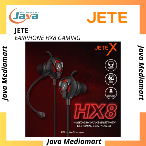 JETE Headset Gaming I Earphone Gaming JETE- X HX8 with Microphone