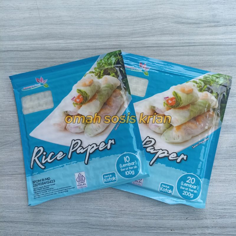 RICE PAPER KOTAK SPRING ROLL | RICE PAPER HALAL