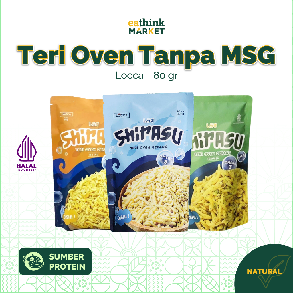 

Teri Oven Jepang Crispy Tanpa MSG - Locca 80g