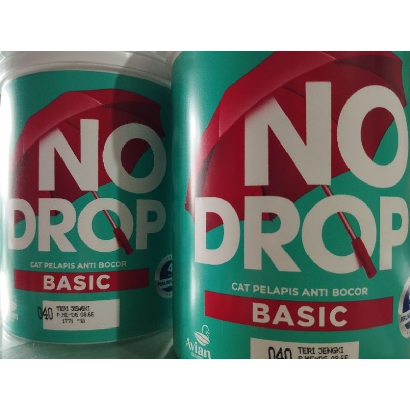Cat pelapis anti bocor NoDrop 1kg basic ketahanan 4 tahun warna teri jengki(coklat muda)