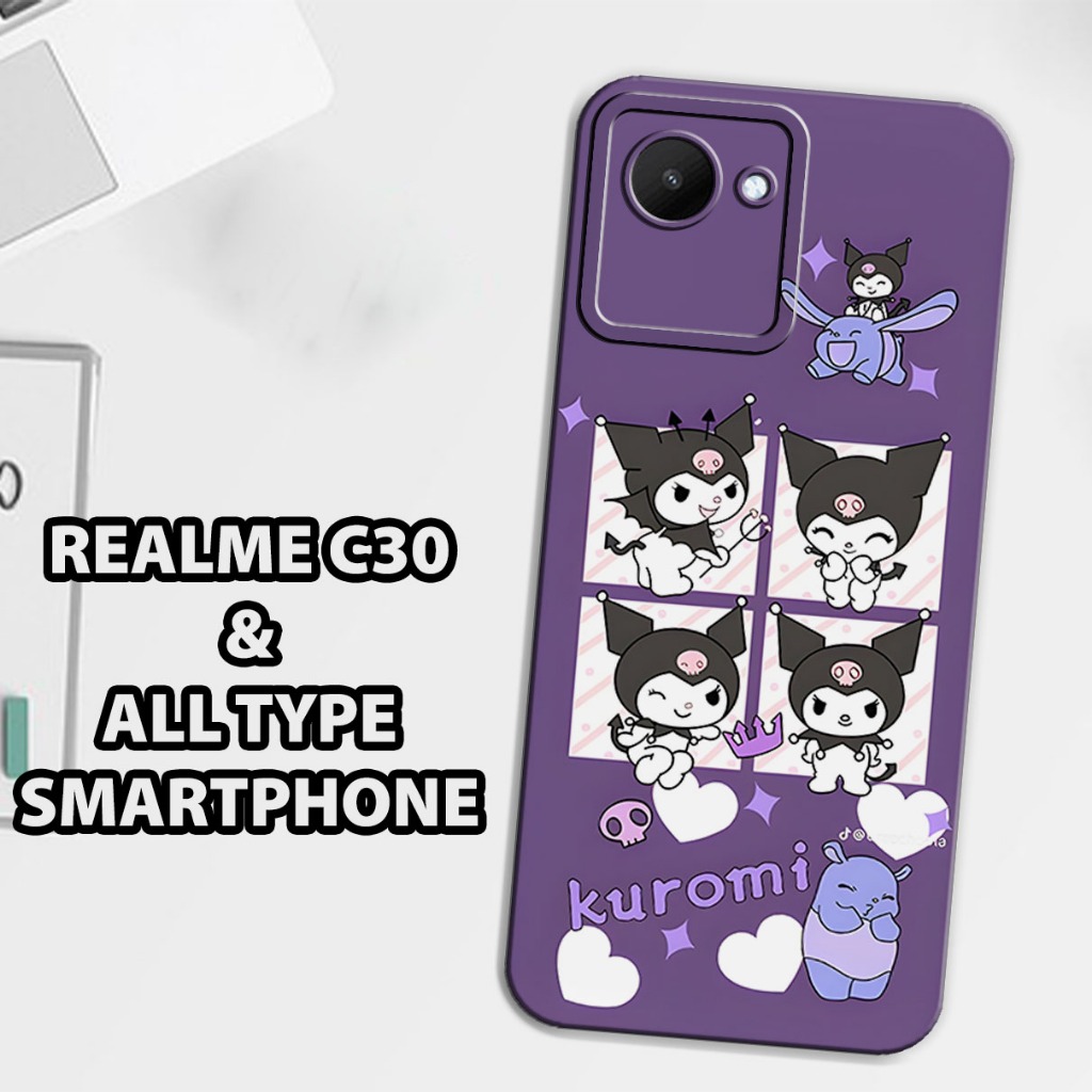 (GC25) Softcase karet Hp REALME C30 | Case Motif Gambar Kuromi | Case REALME C30 Silikon Tpu Pro Cam