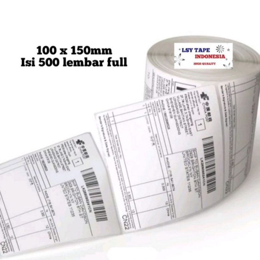 

KODE S78G Sticker Kertas Label Thermal Barde 1 x15 mm A6 Isi 5 Lembar