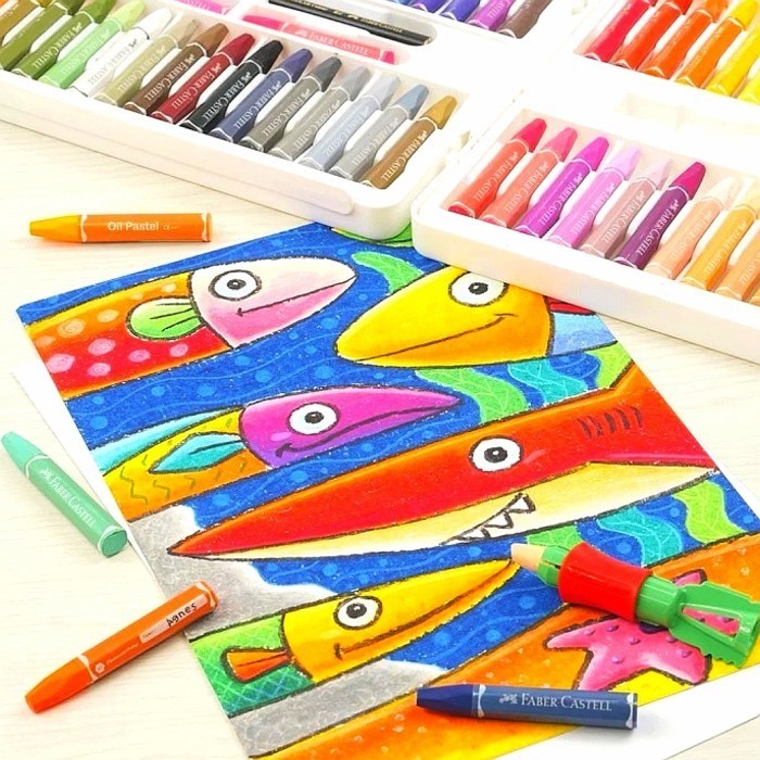 

tyvf Crayon 72 Warna Faber Castel / OIL PASTEL 72 FABER CASTELL ++