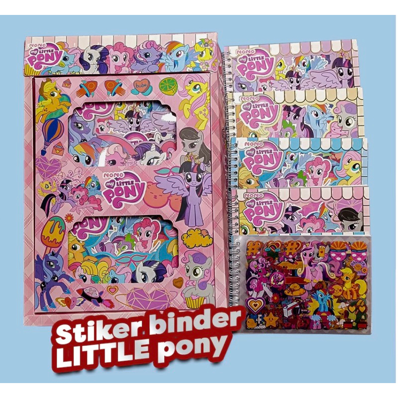 

Buku Stiker Little Pony Sticker Book Binder keren per buku souvenir ultah anak