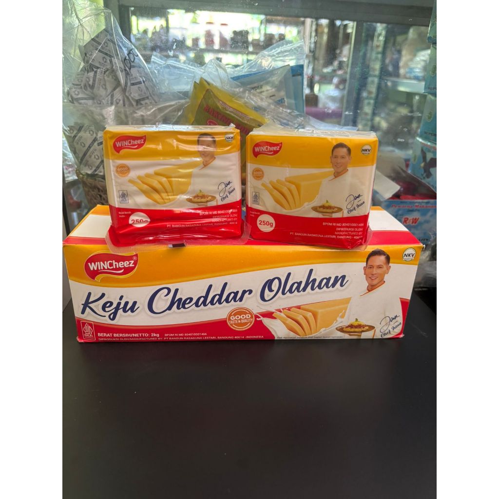 

WinCheez Keju Cheddar Olahan Kemasan 250g