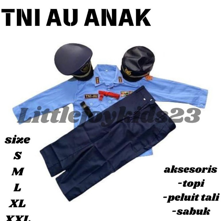 KODE E75P SERAGAM COSTUM TNI AU ANAK UNTUK TK PAUD  SERAGAM TNI AU ANAK ANAK BERKUALITAS