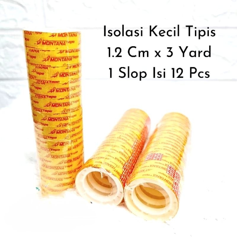 

Isolasi Kecil Tipis 3 Yard Montana Atau M2000 1 Slop 12 pcs / Slotip Tipis Murah / Isolasi Murah 3 Yard