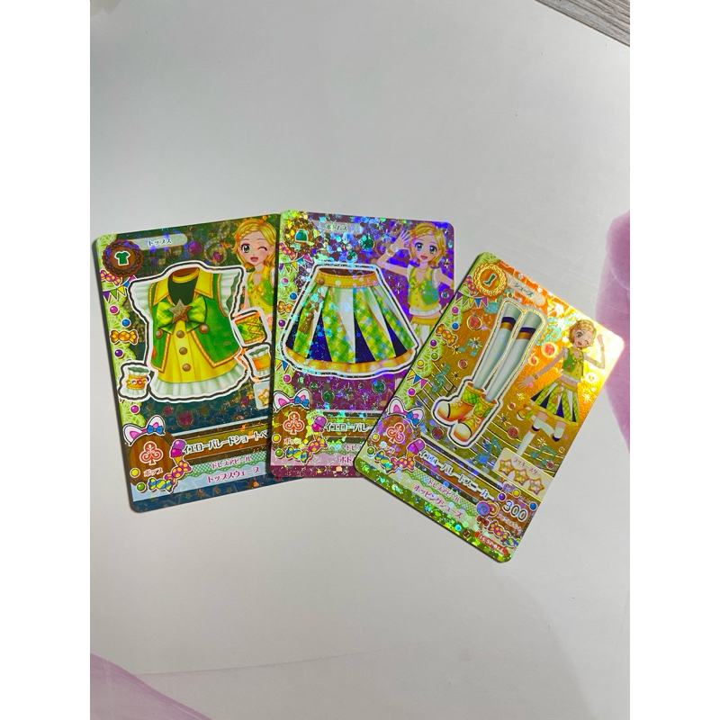 AIKATSU HINAKI SHINJO YELLOW PARADE COORD SET