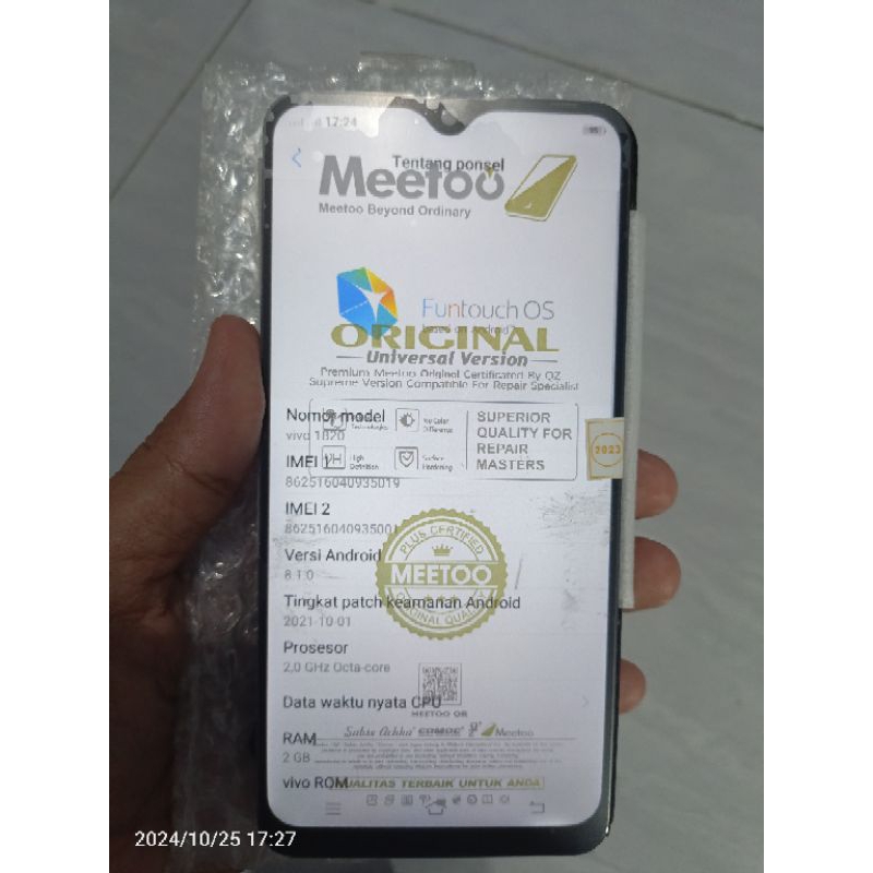 mesin vivo y91c 2/32 + unit wifi onli