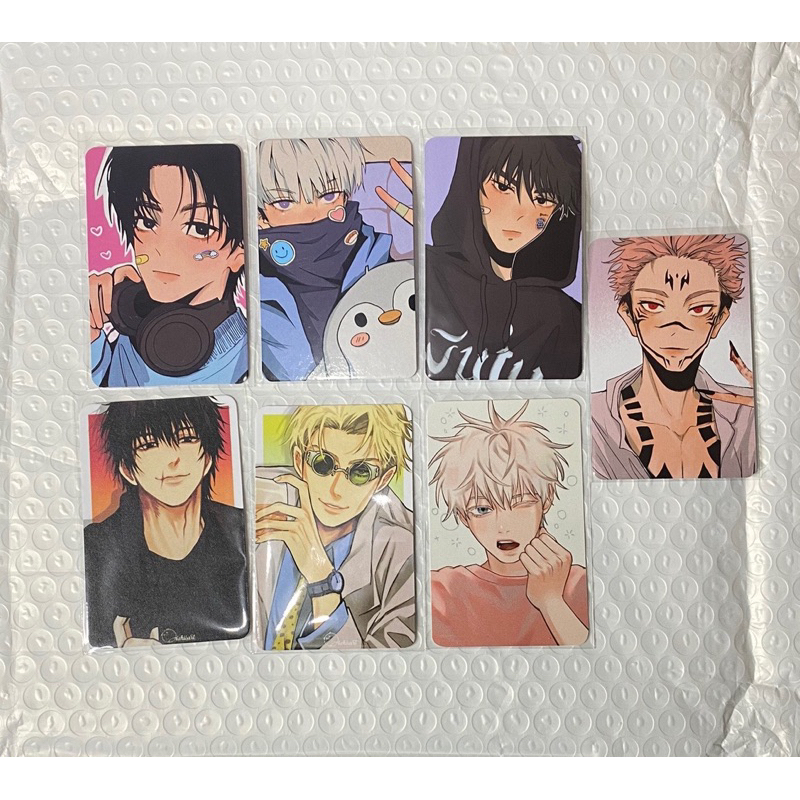 PHOTOCARD ANIME FANMERCH JUJUTSU KAISEN GENSHIN IMPACT TOKYO REVENGERS HAIKYUU 6BAJI POPPY