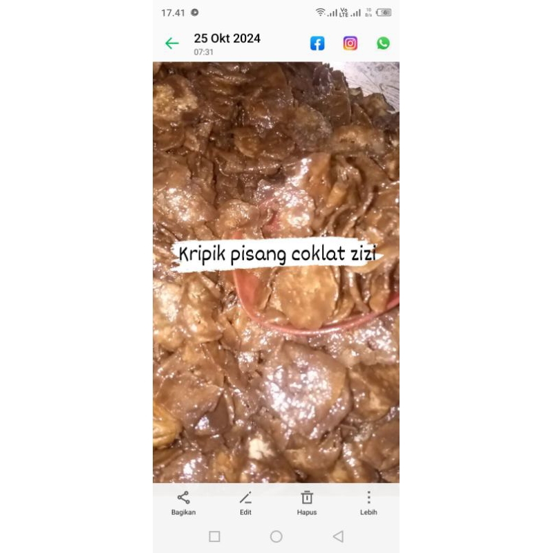 

kripik pisang coklat