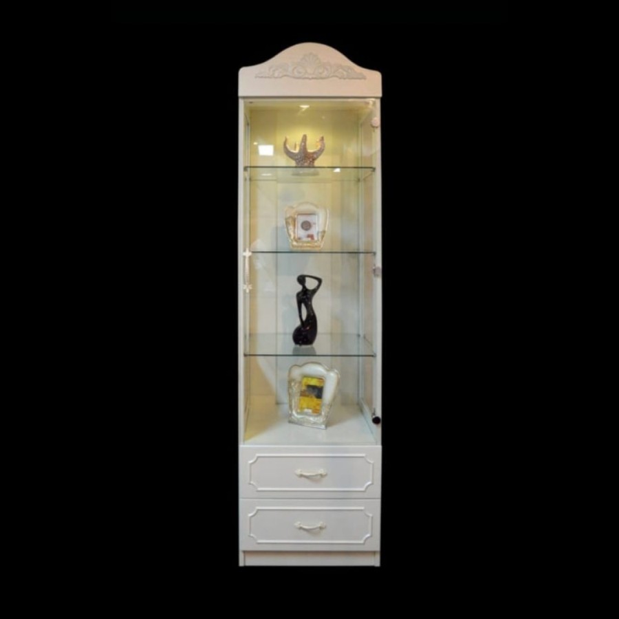 Lemari Hias Lampu OLYMPIC desain Modern Minimalis untuk Ruang Kamar, Tamu, Keluarga | Lemari 1 pintu