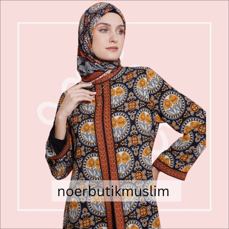 Hikmat Fashion Original A4834 Abaya Hikmat Terbaru 2024 Ori noerbutikmuslim