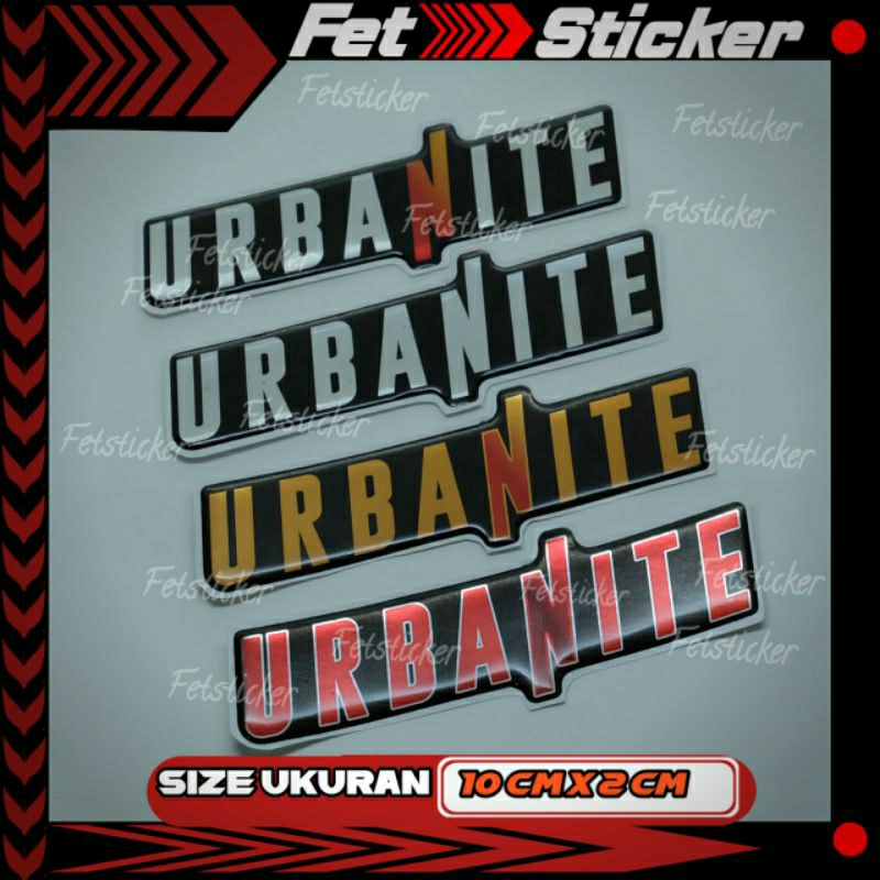 Emblem Timbul Urbanite Honda Brio / Emblem Urbanite Brio