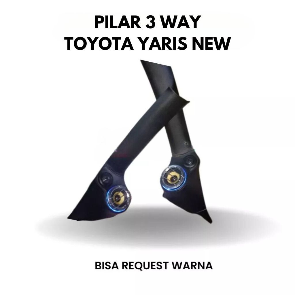 AKSESORIS SPAREPART VARIASI LED INTERIOR SPEAKER PILAR AUDIO 3 WAY TWEETER MOBIL TOYOTA YARIS NEW