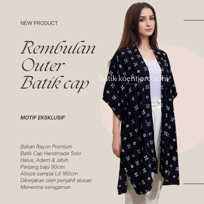 Blus Batik Modern Wanita Oversize