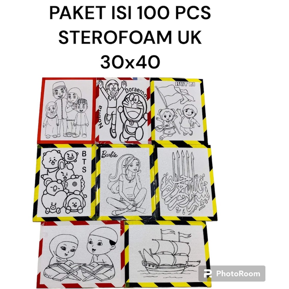 

KODE V23R 1 Pcs Lis Lakban Styrofoam Lukis Uk 3x4x1 cm Sterofoam Lukis Anak Lis Lakban Lukis Styrofoam 3x4