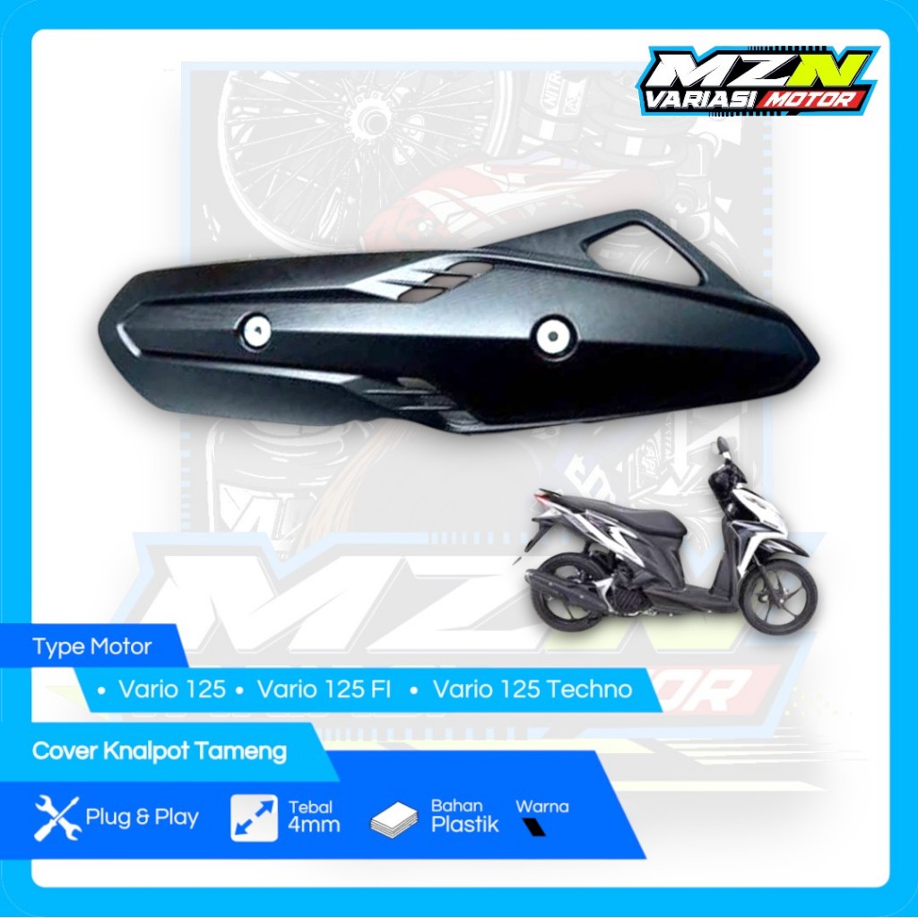 Cover Knalpot Vario 125 FI Techno Tutup Knalpot Vario 125 Tameng Knalpot Vario 125