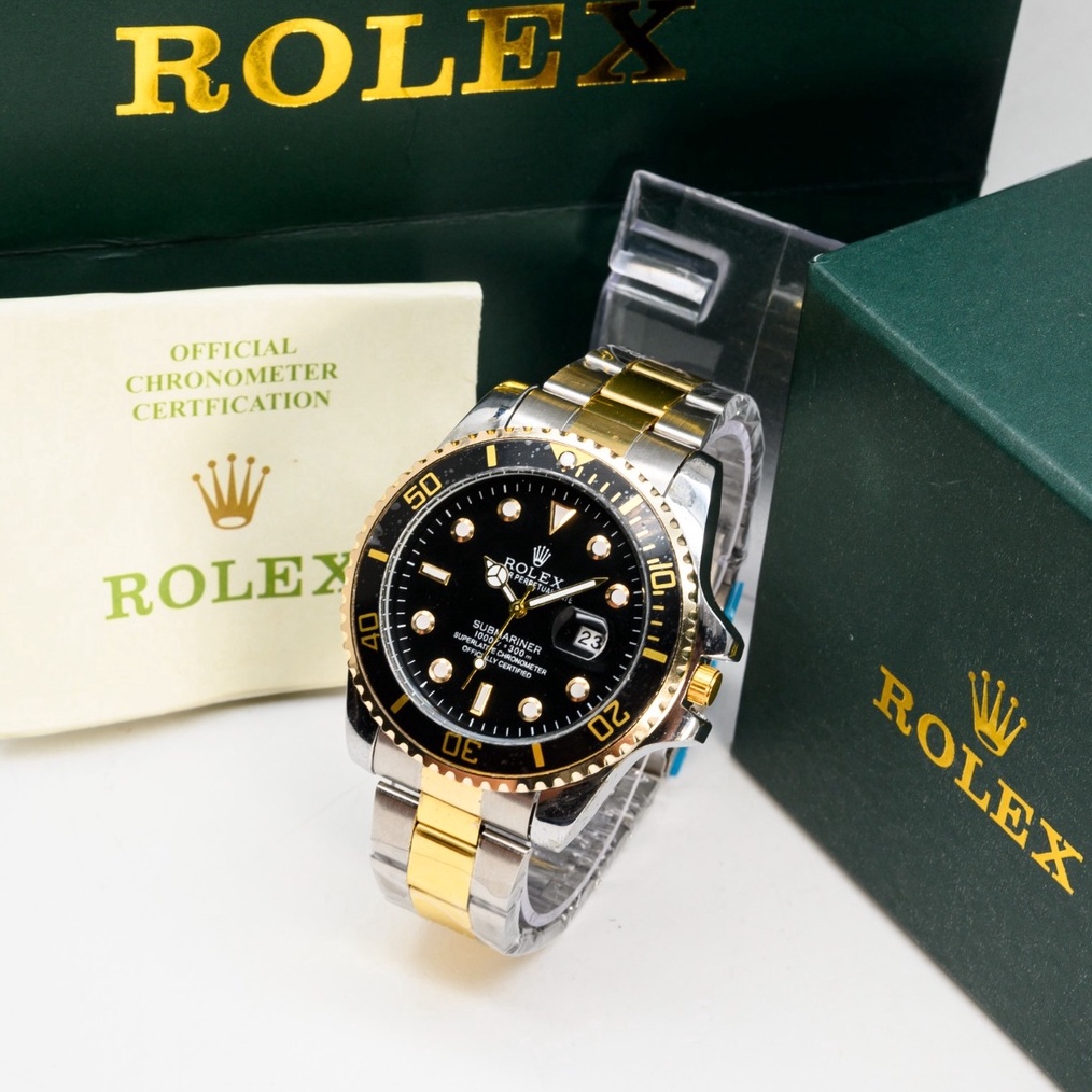 KODE I83A Jam Tangan Pria Rolex Submariner Set Paket