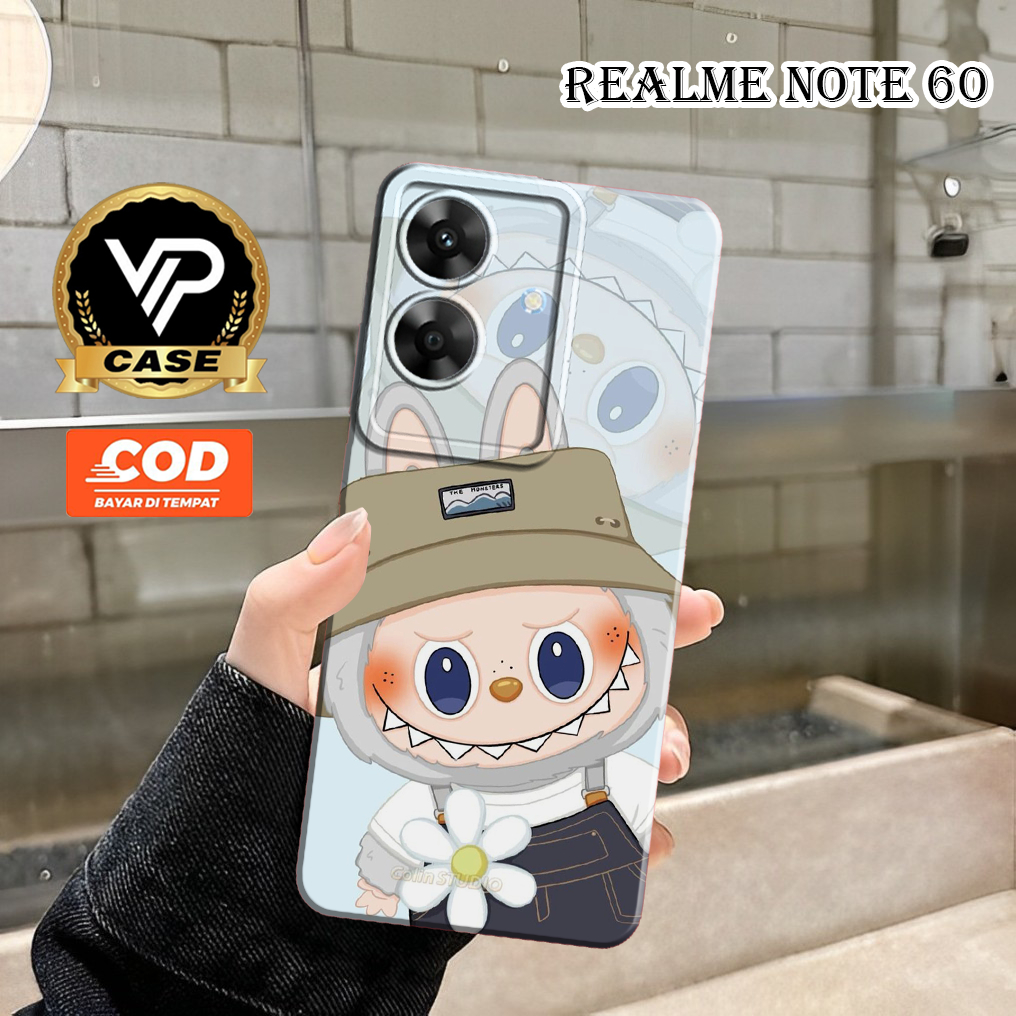 MO207 Case Realme Note 60 Note 50 C61 C63 C53 C51 C51s C55 Fashion Case Motif Labubu Case Murah Berk