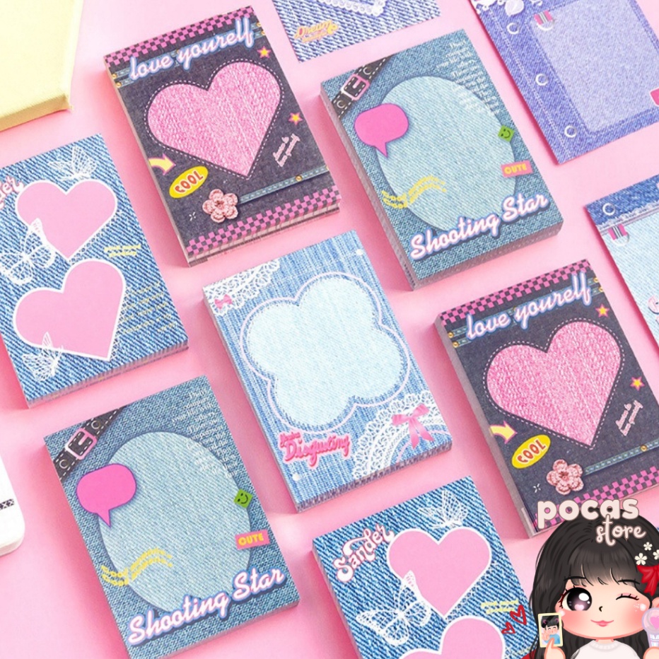 

Bonuskan PS MEMOPAD DENIM Catatan Tempel Gaya Koboi Catatan Tempel Gaya Koboi Sticky Notes Lucu