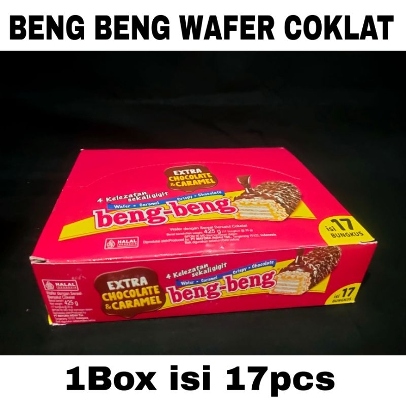 

Beng Beng Reguler 25gr Wafer Coklat Caramel [1box isi 17pcs]