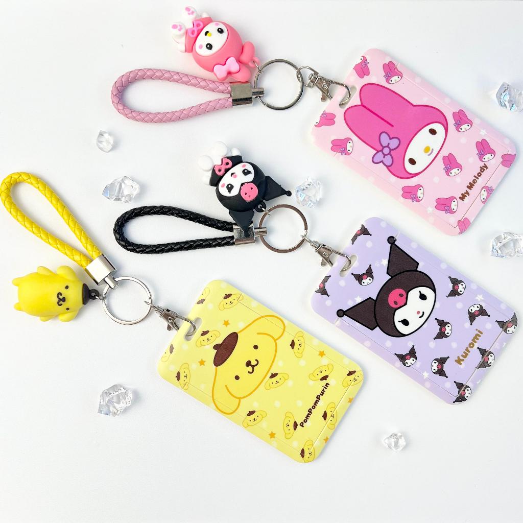 

MJ - CINNAMOROLL SANRIO ID Card Holder Cartoon Card Sleeve Photocard Pelindung Kartu Case Tali Lanyard Card Holder Foto Dengan Gantungan Kunci School ID Work ID Card Holder Kartu Metro Kartu Bus Cover Kartu Bank