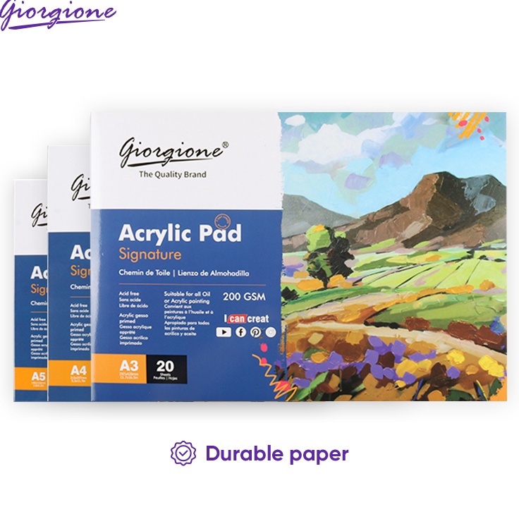 

FG2 Giorgione Acrylic Oil Paint Paper Book Lukisan Minyak Akrilik A3A4A5 GAC2