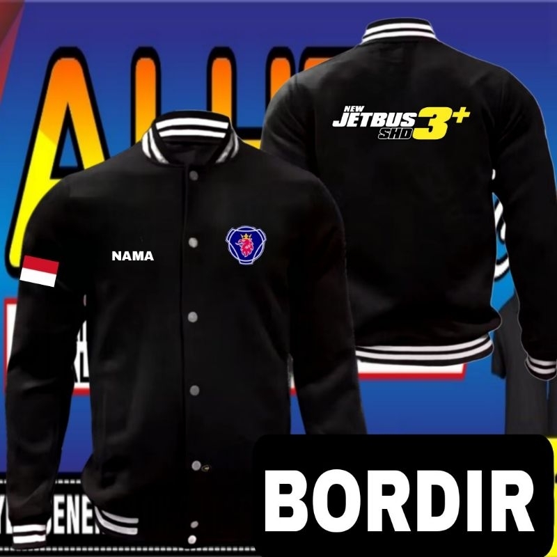 Jaket bordir jetbus 3 SHD jaket jetbus 3 SHD jaket new jetbus 3 SHD jaket jetbus jaket varsity jetbu
