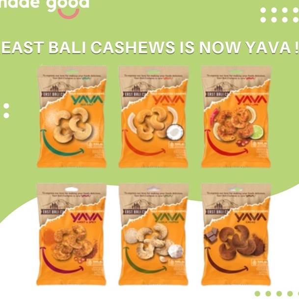 

BARU RESTOK YAVA East Bali Cashews Cashews Nuts Snack Kacang 35gr Gluten Free Roasted