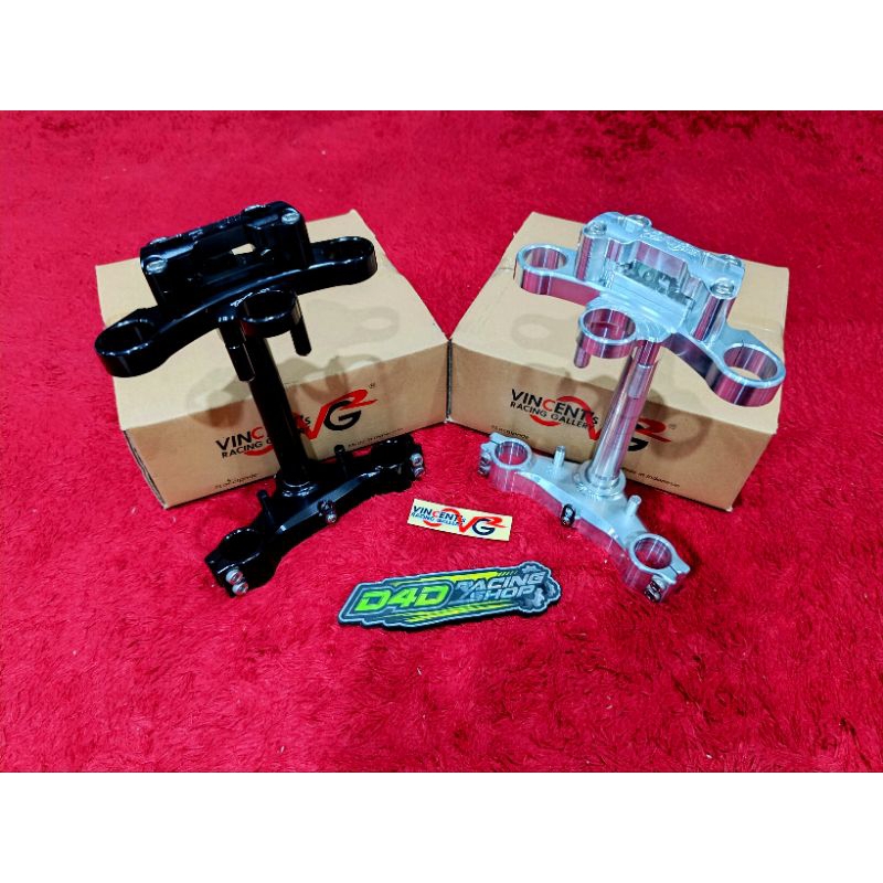 SEGITIGA TRIPLE CAMP CNC VRG ATAS BAWAH NINJA R DAN SS STANG PIPA ATAU STANG STANDAR PNP ORIGINAL NI