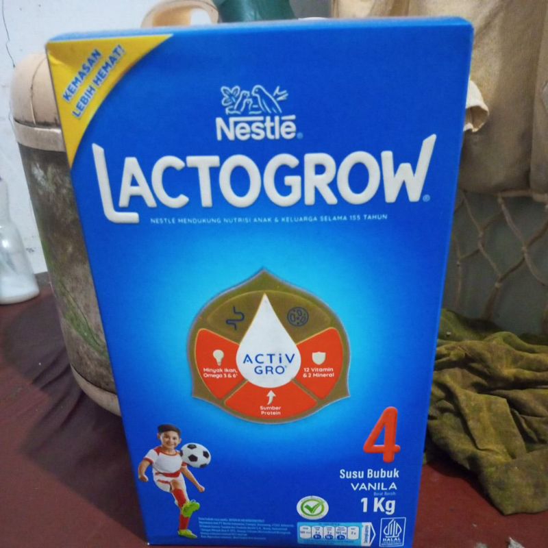 

susu latogroew Nestle 1 kg 4 plus susu bubuk rasa vanila