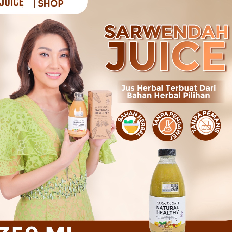 CUCI GUDANG Sarwendah Juice Juice 35ml Sarwendah Juice Bawang Putih Tunggal 1 Botol 35ml