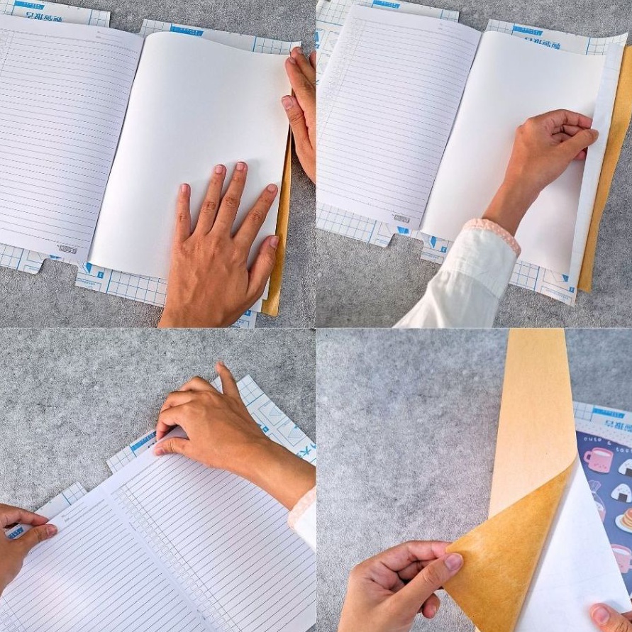 

SALE Sticker Sampul Buku Coklat Self Adhesive Ukuran Kuarto Boxy